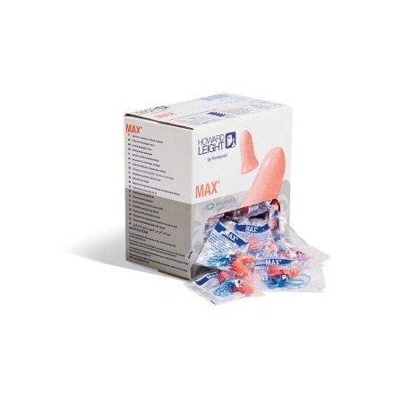 Howard Leight MAXIMUM Ear Plugs, Polyurethane Foam, 100Pk HNG208